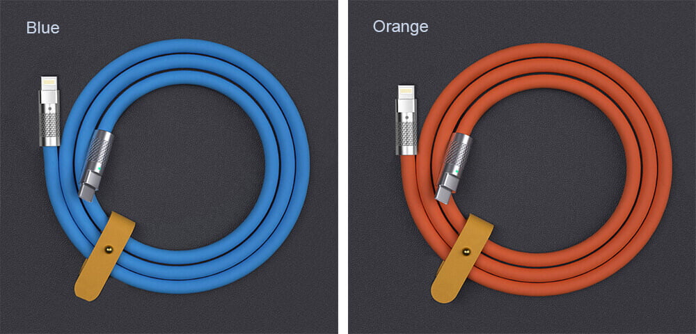 Liquid silicone Cable USB C Lightning