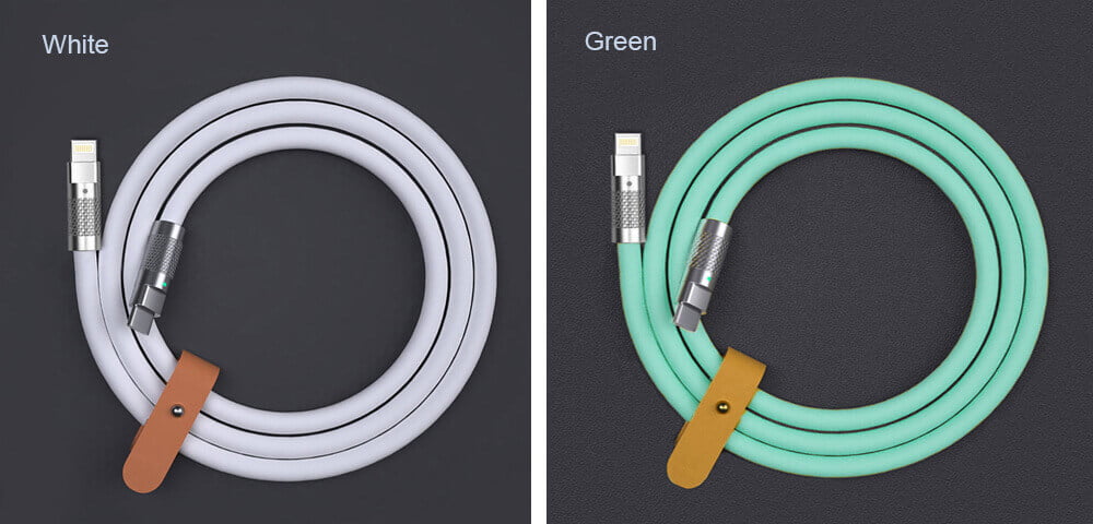 Liquid Silicone Data Cable with Fast Charging iPhone Android