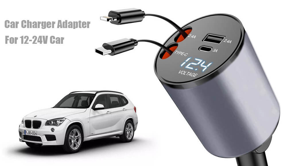 Vehicle Chargers with LED Voltage Indicator