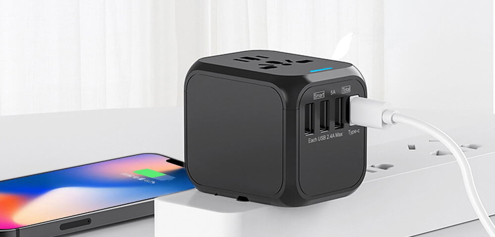 UK,EU, AU,US Plug Worldwide Travel Plug Adapter Universal Multi Plug Adapter