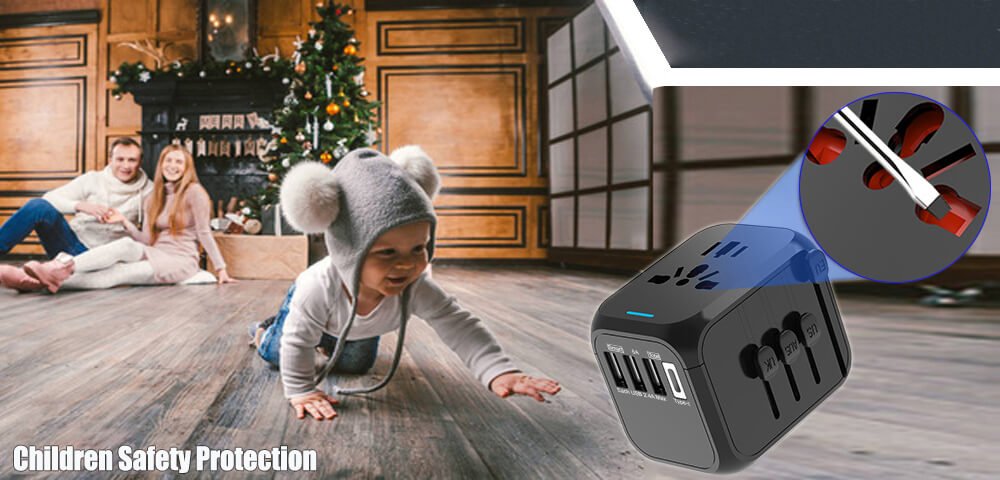 AC Power Plug Adapter for Worldwide Travel