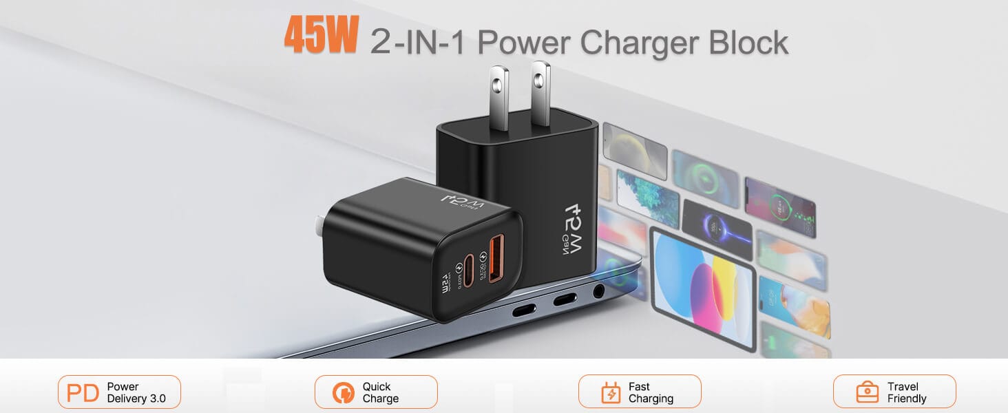 2IN1 GaN travel Charger