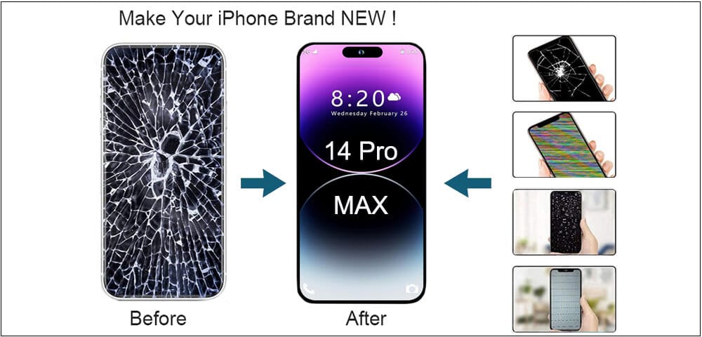 Replacement for Cracked iPhone LCDs wholesale