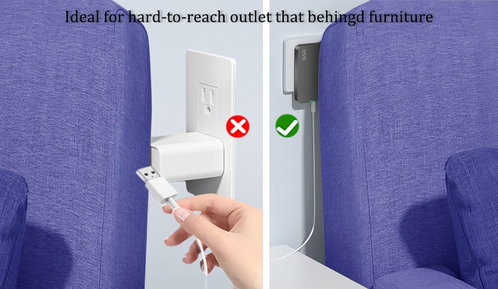 Compact size wall charger