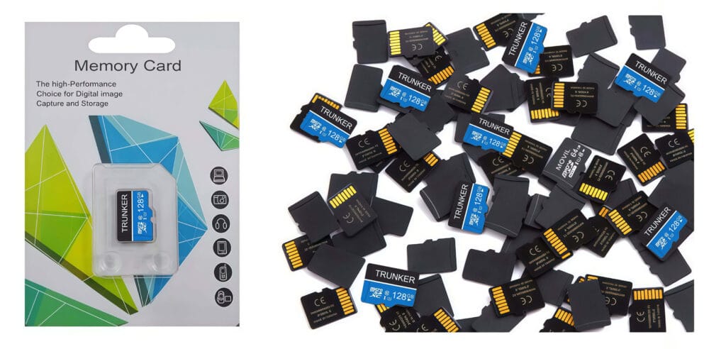 Memory cards package options