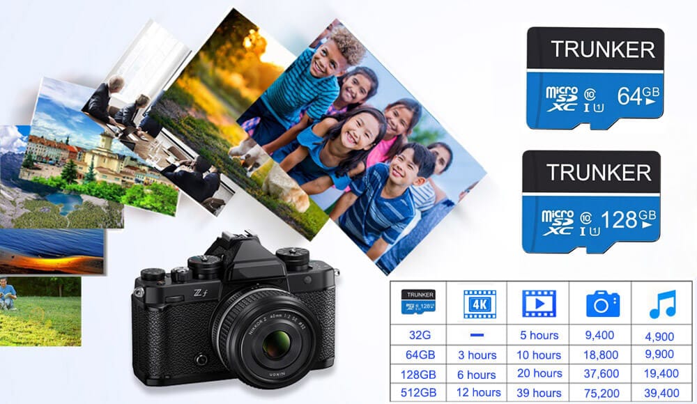 memory cards for dash cameras videos vlogs