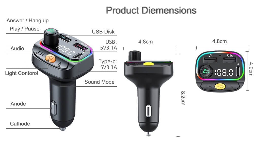 FM transmitter for playing music