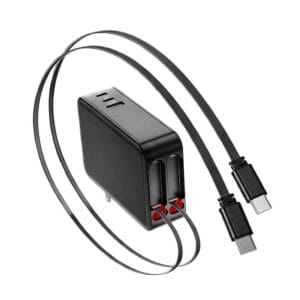 Wholesale 65W PD GaN Charger with Retractable Cables