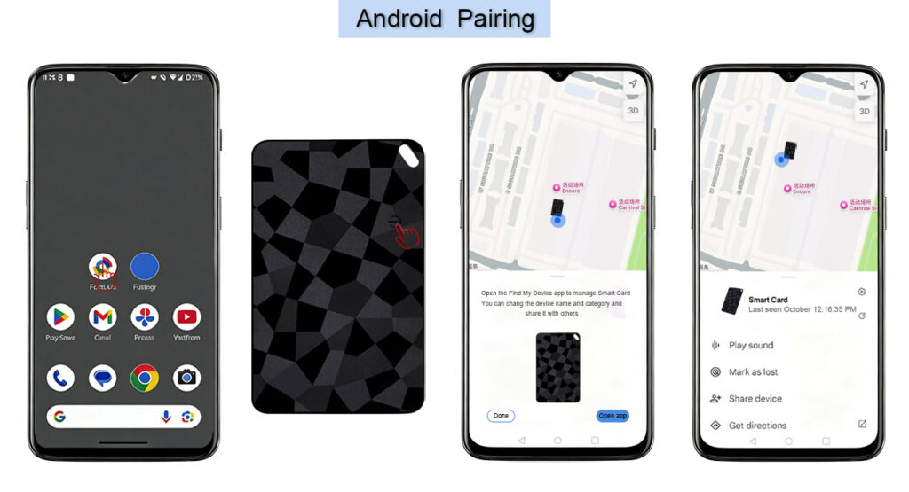 iTag tracker Android pairing
