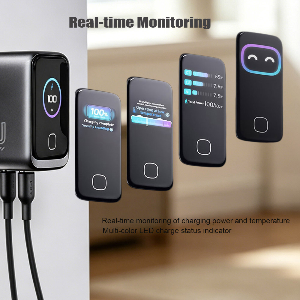 Real-time monitoring wall chargers