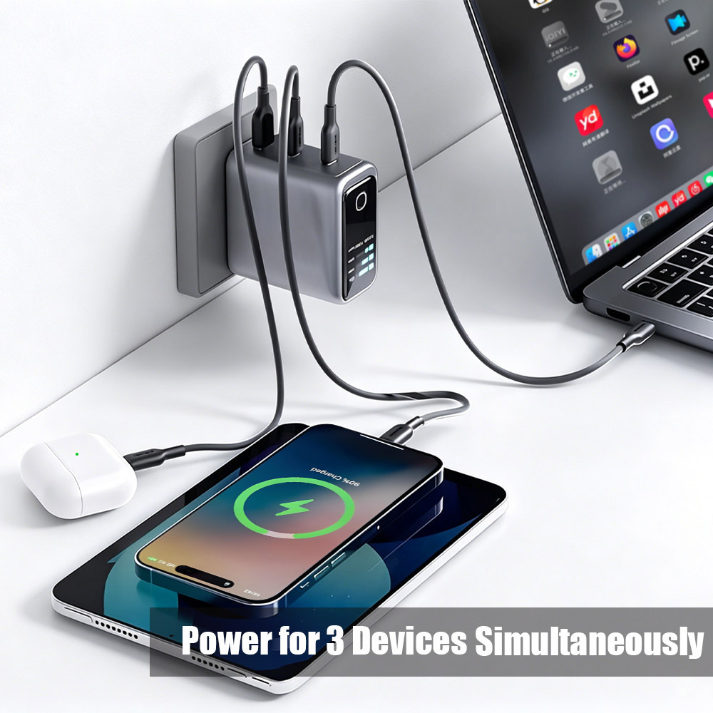 Real-time power monitoring GaN charger