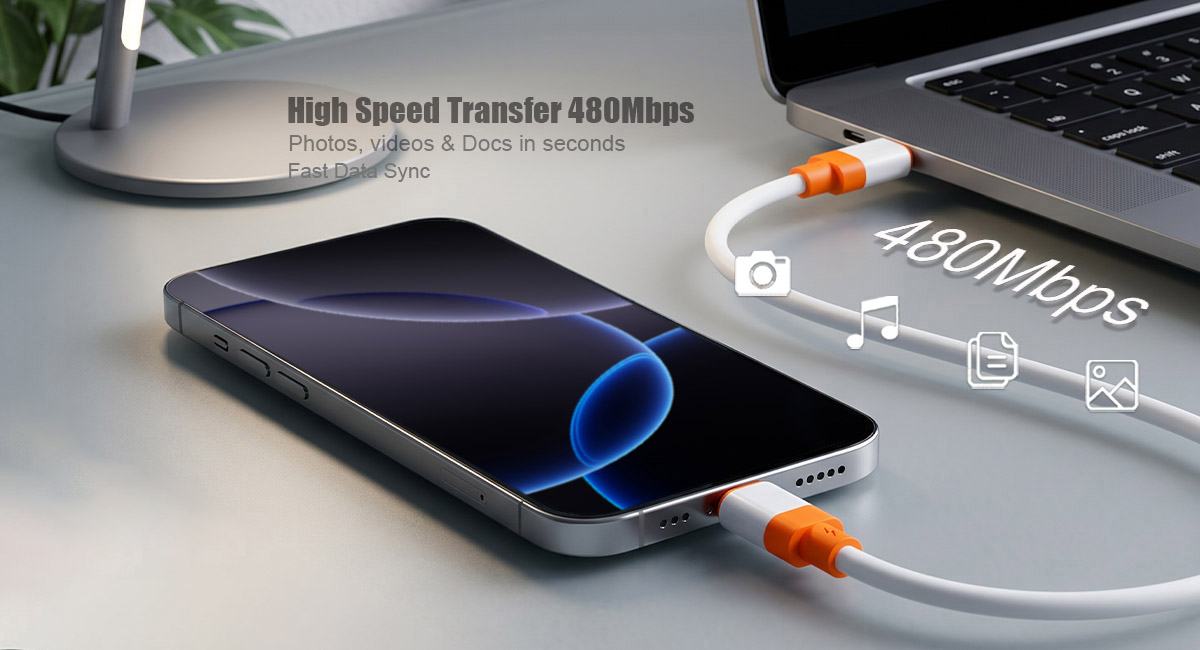 60W high speed data transfer cables